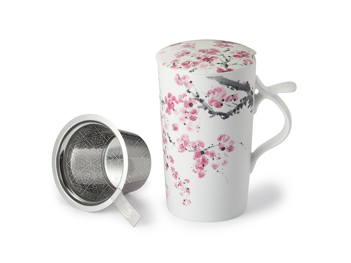 Mug in a set with flowers