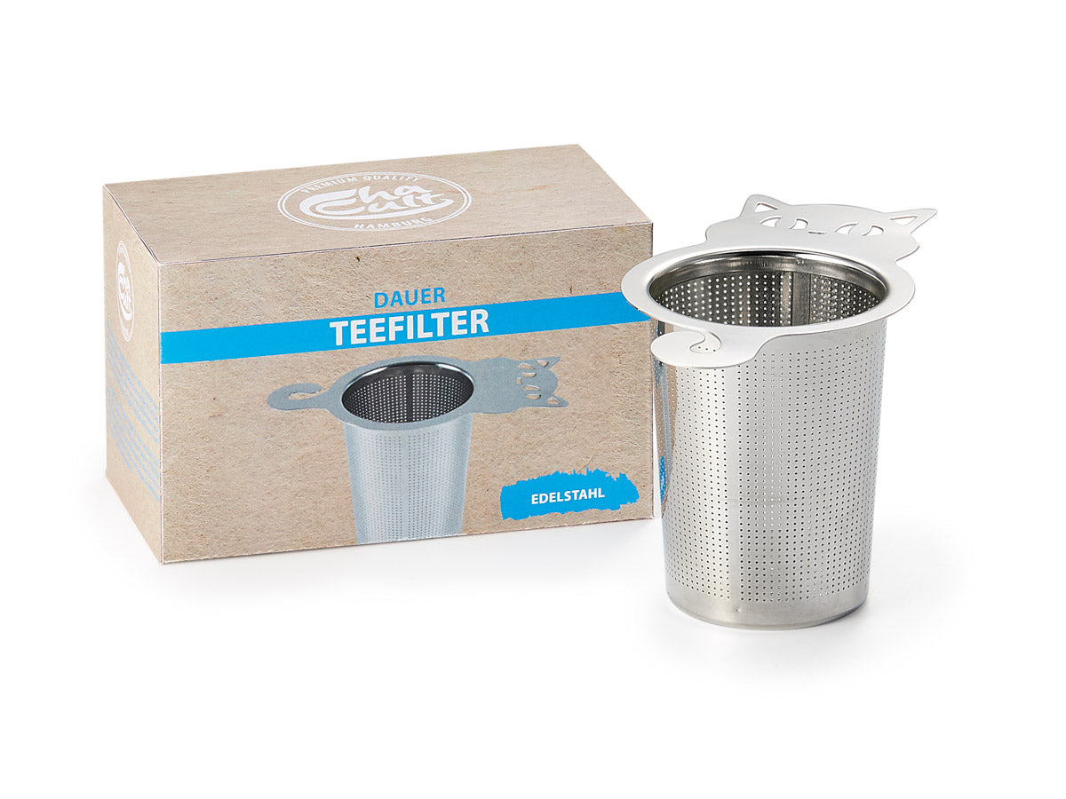 Permanent filter with cat design